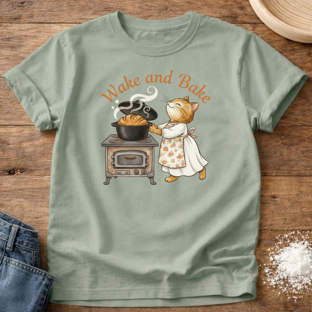 Wake and Bake Cat Shirt