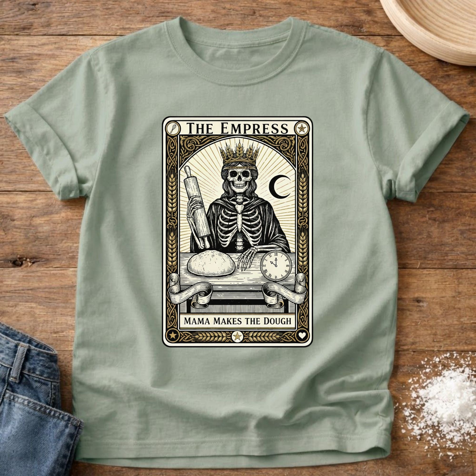 Mama Makes the Dough Tarot Card Shirt