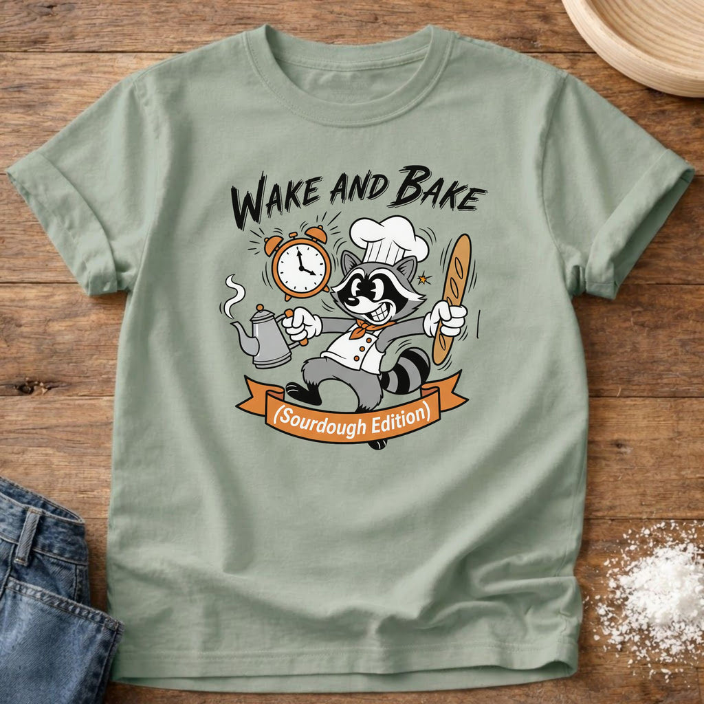 Wake and Bake Raccoon Shirt