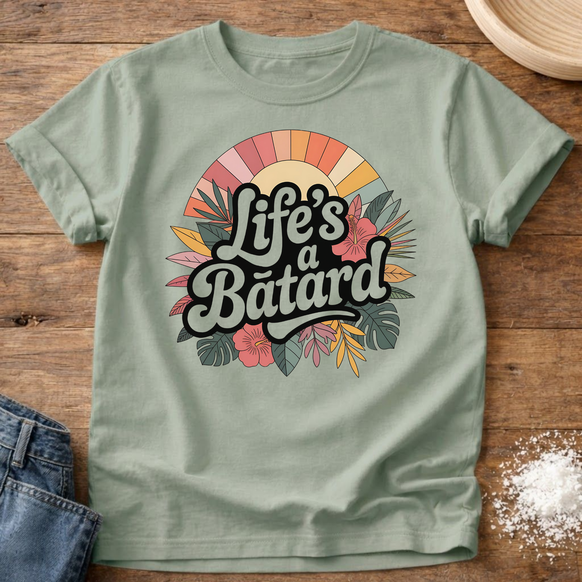 Life’s A Batard Retro Sunset Shirt