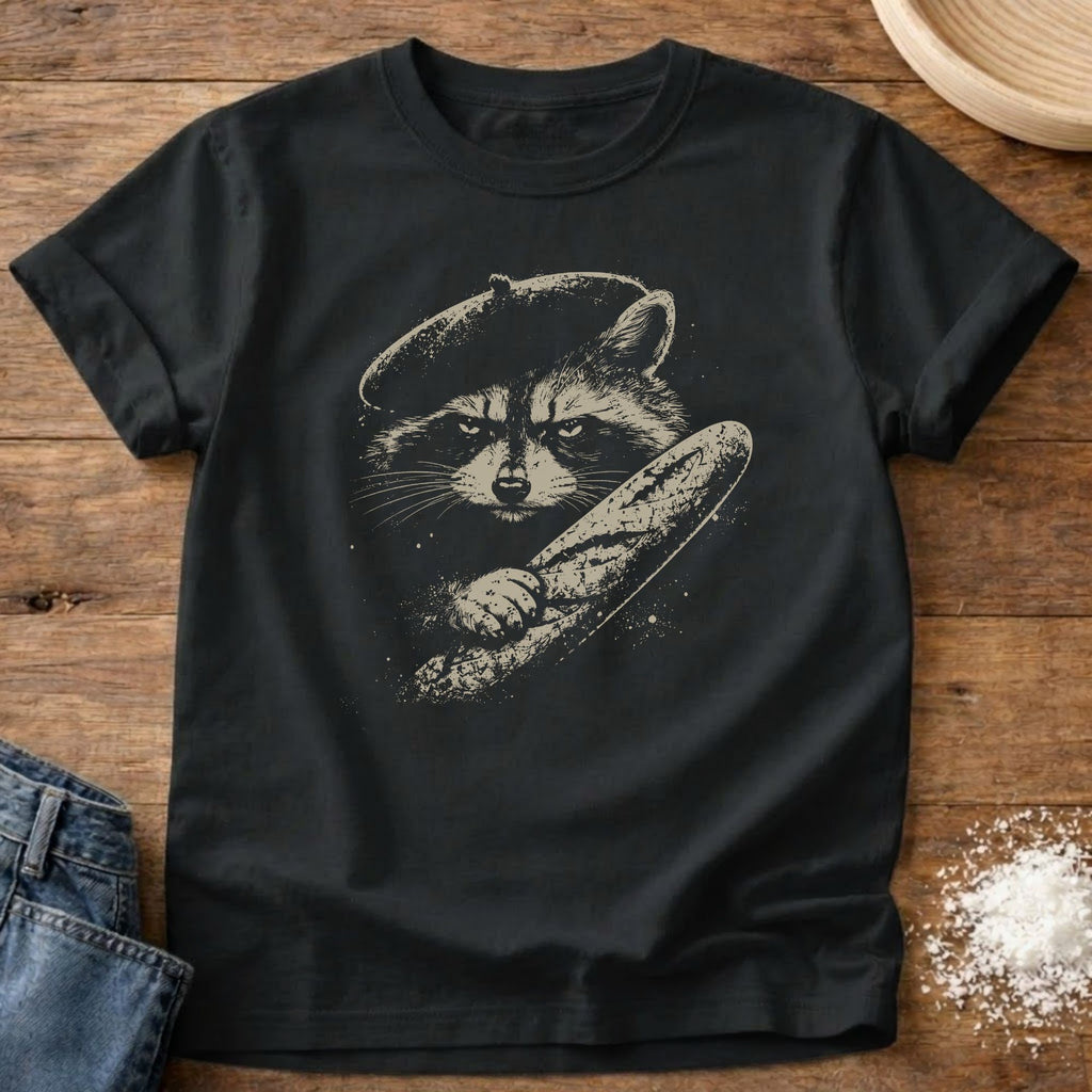 French Raccoon  Baguette T-Shirt