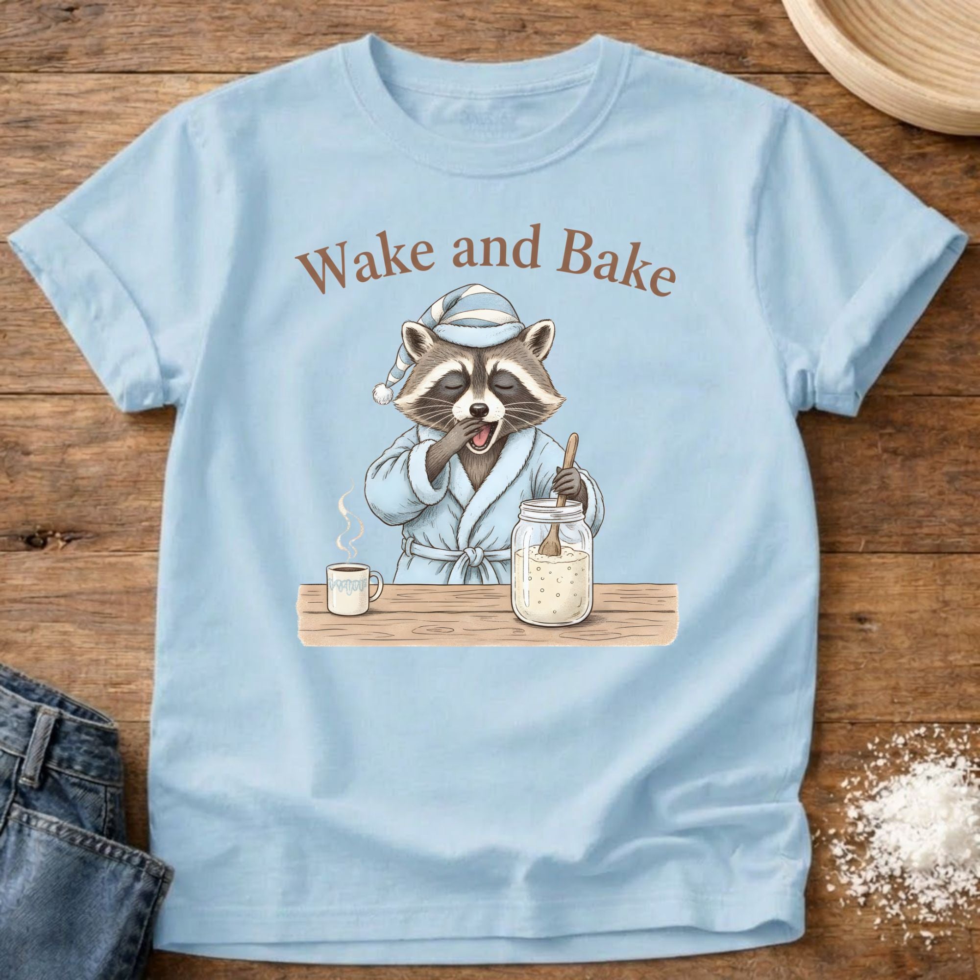 Wake & Bake Raccoon Shirt