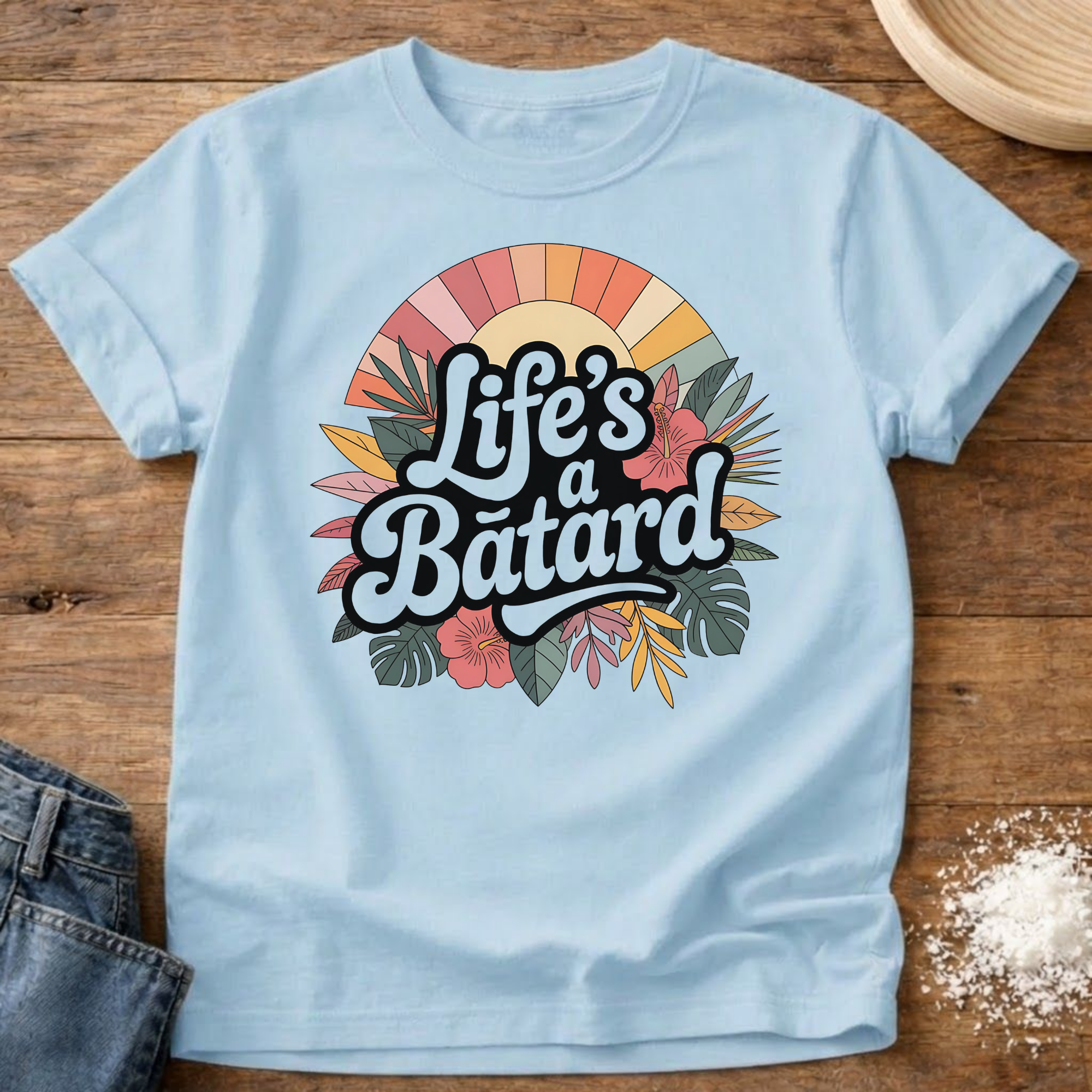 Life’s A Batard Retro Sunset Shirt