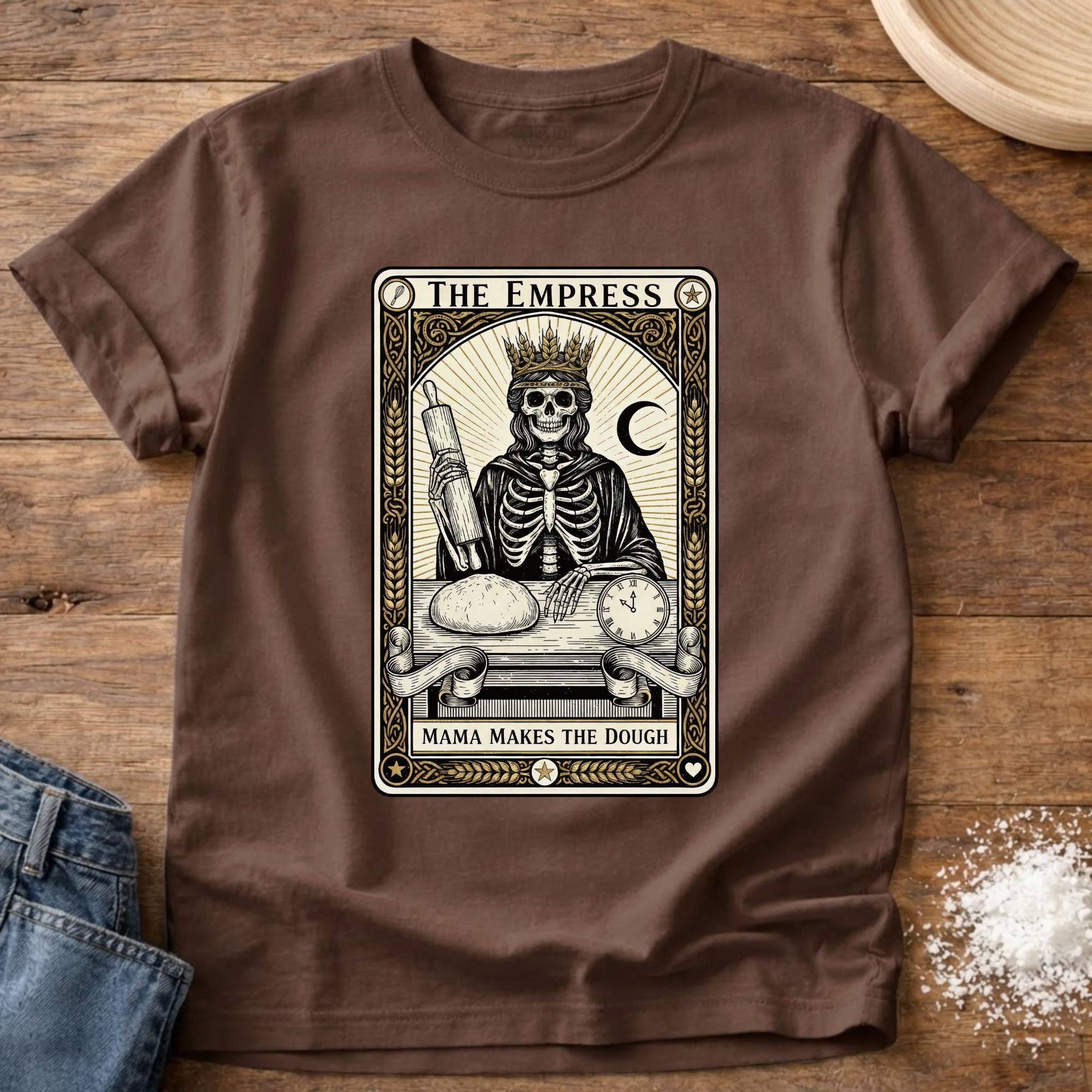 Mama Makes the Dough Tarot Card Shirt