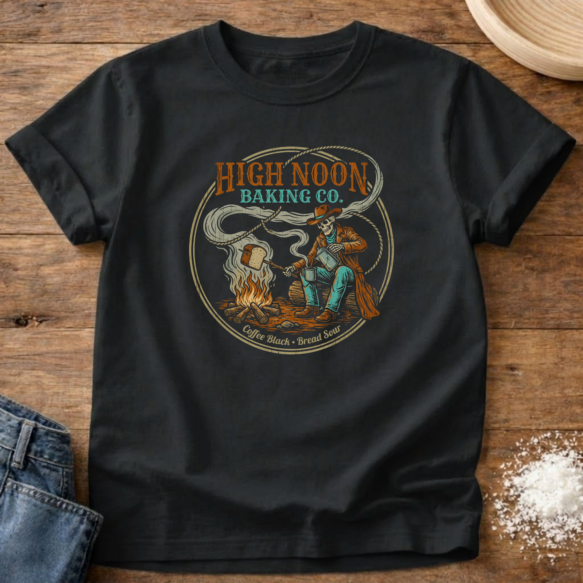 Western Skeleton High Noon T-Shirt