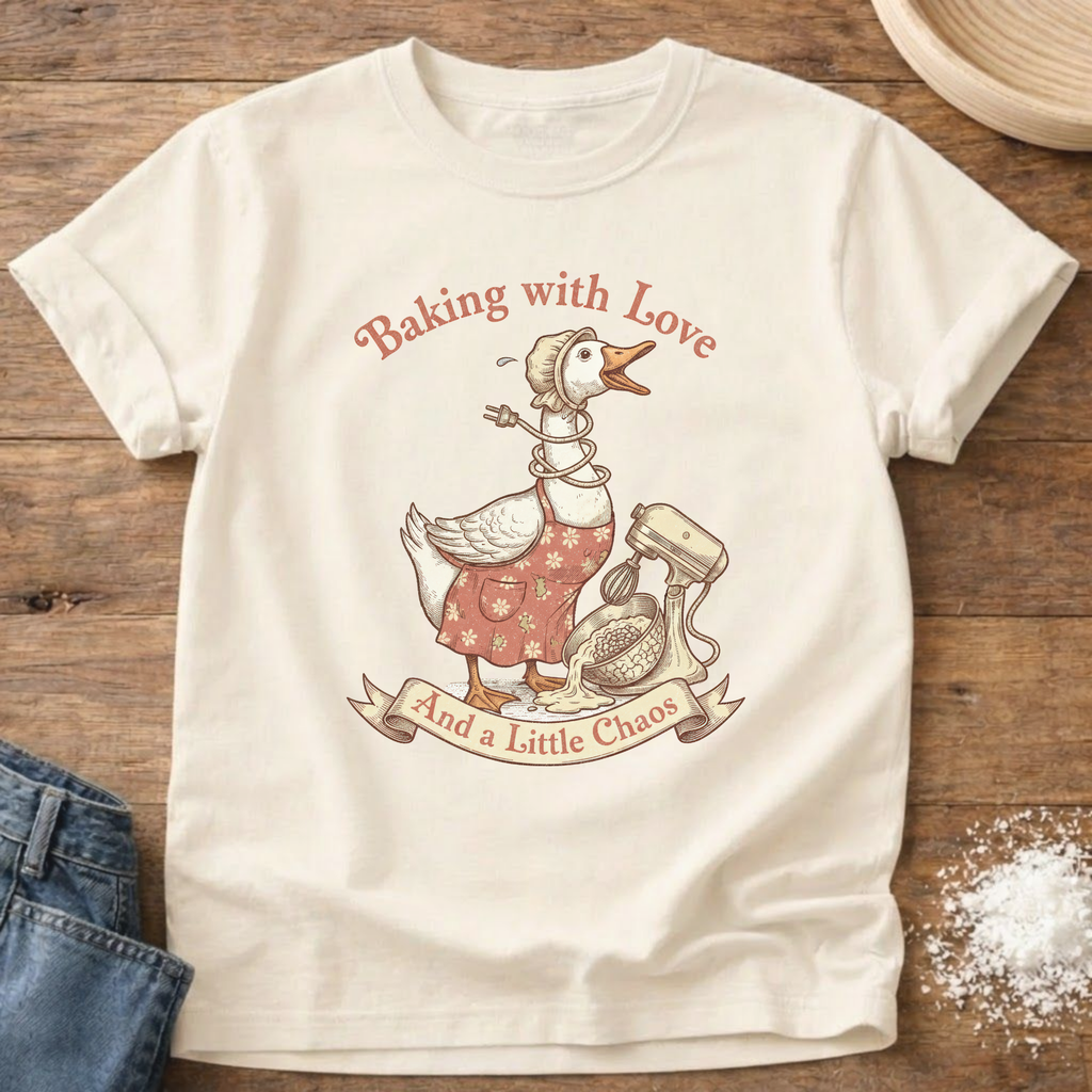 Baking with Love Goose Shirt