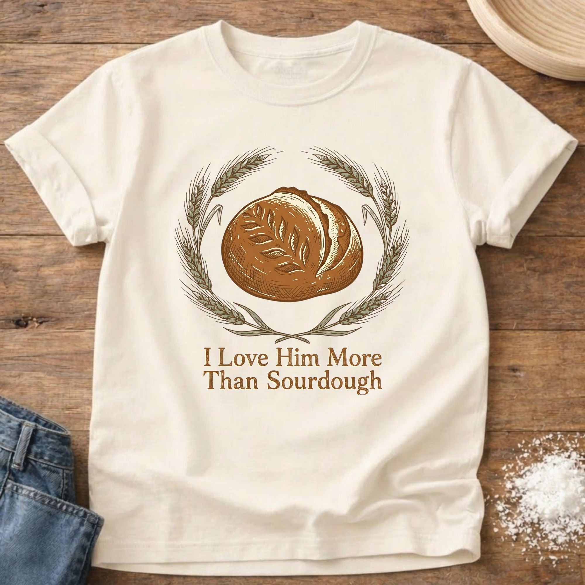I Love Him More Than Sourdough Shirt