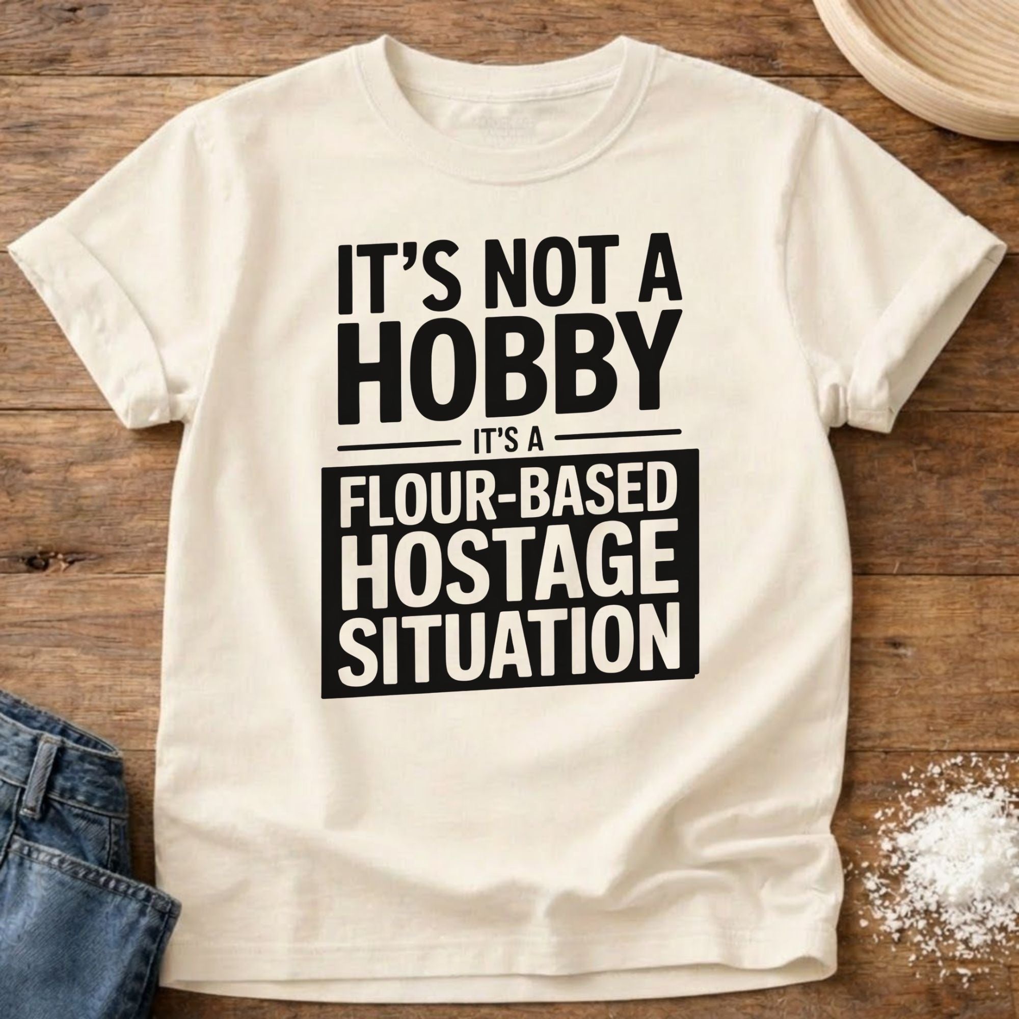 Flour Based Hostage Situation Shirt