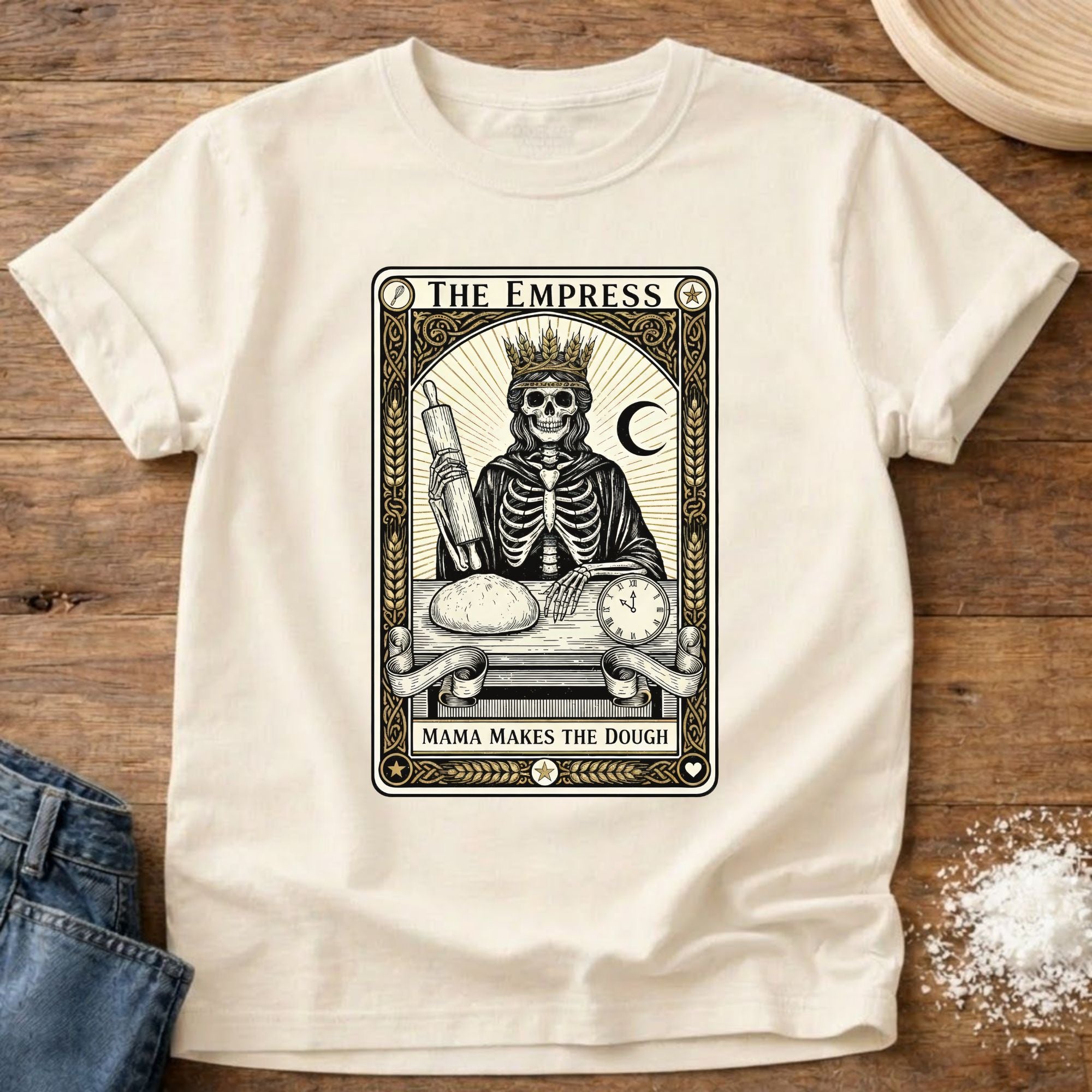 Mama Makes the Dough Tarot Card Shirt