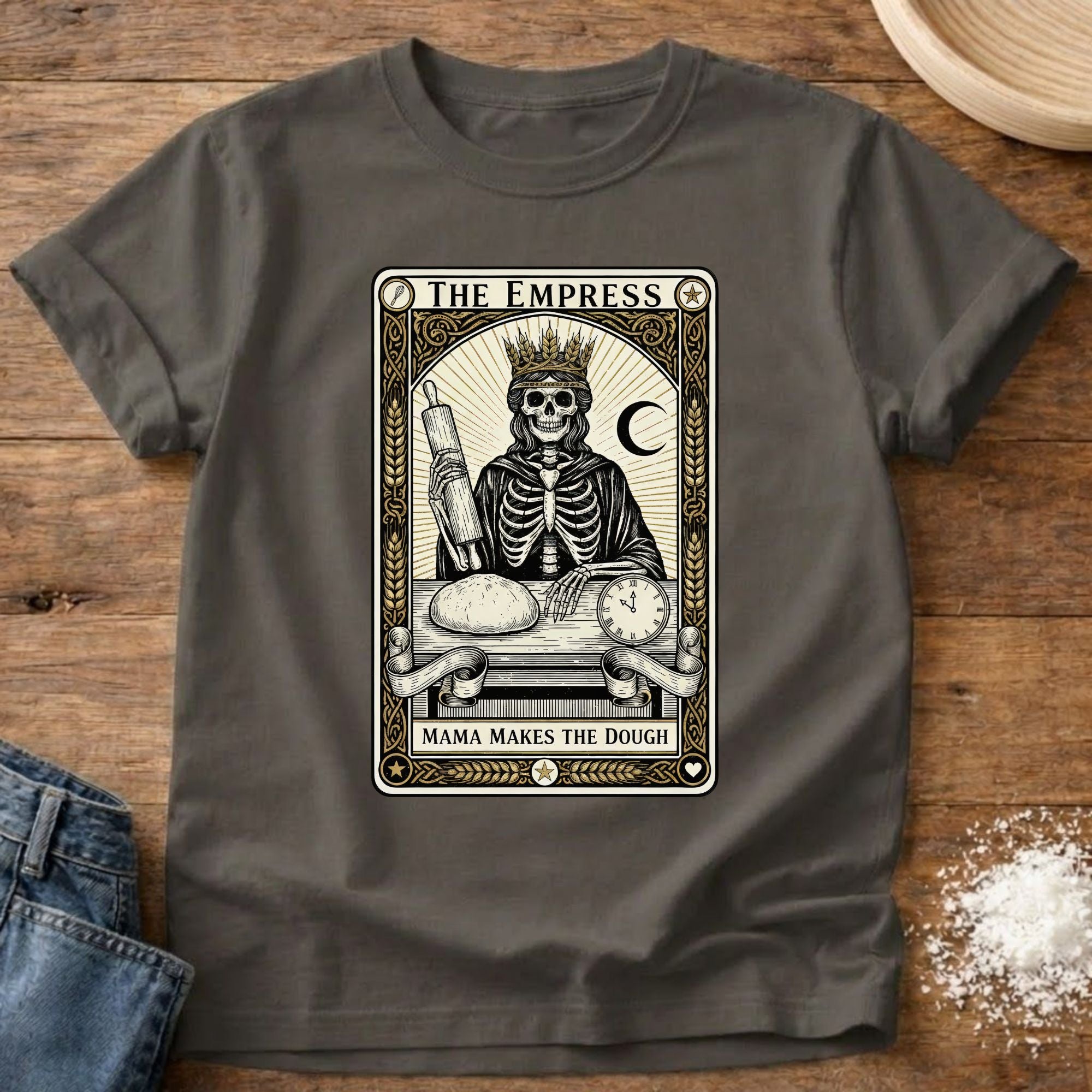 Mama Makes the Dough Tarot Card Shirt