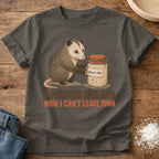 Personalized Can't Leave sourdough graphic on a Pepper Comfort Colors t-shirt