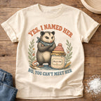 Personalized Named Starter sourdough graphic on an Ivory Comfort Colors t-shirt