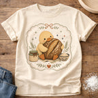 Knead More Fun Adorable Duckling with Boule t-shirt in Ivory