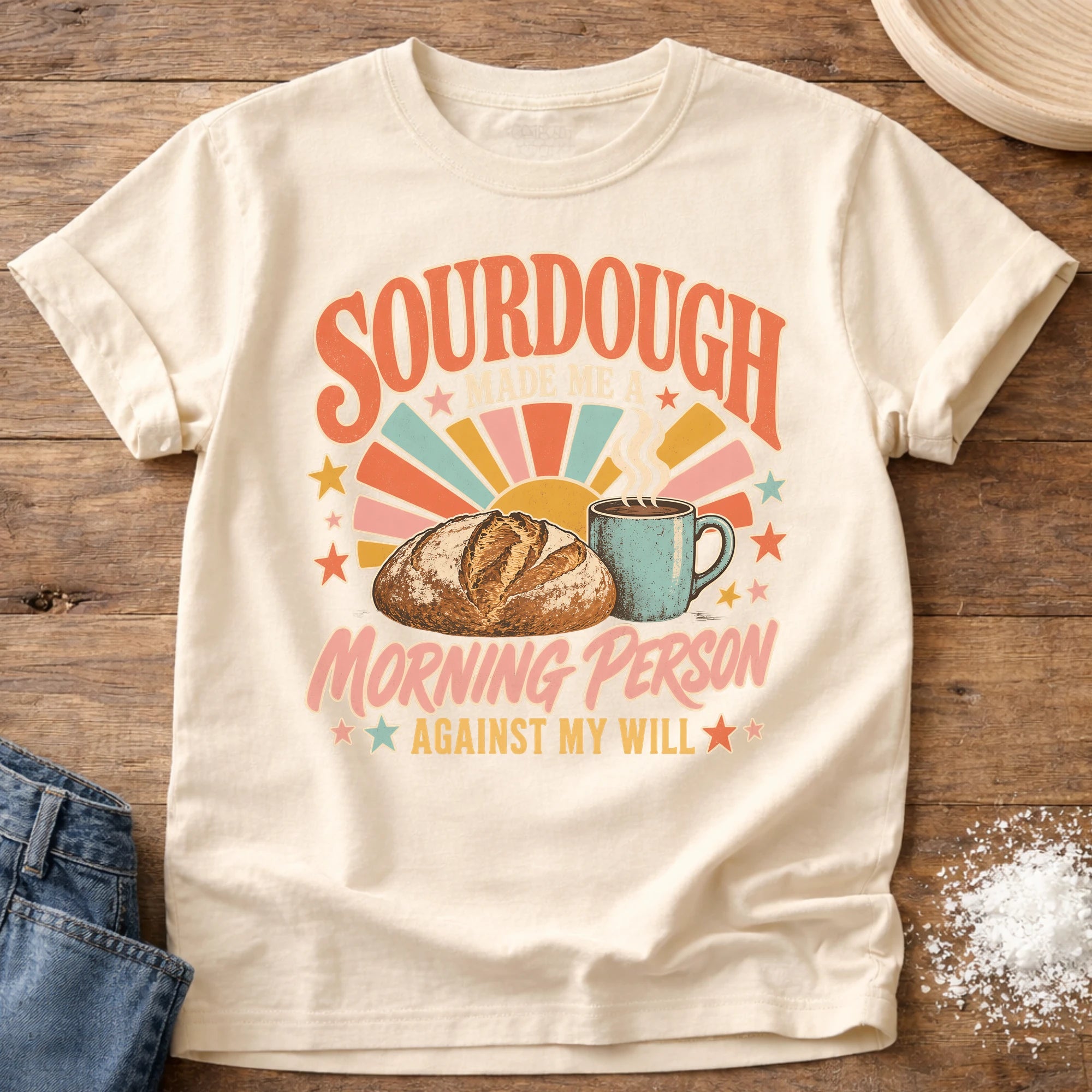 Against My Will Sourdough T-Shirt Ivory
