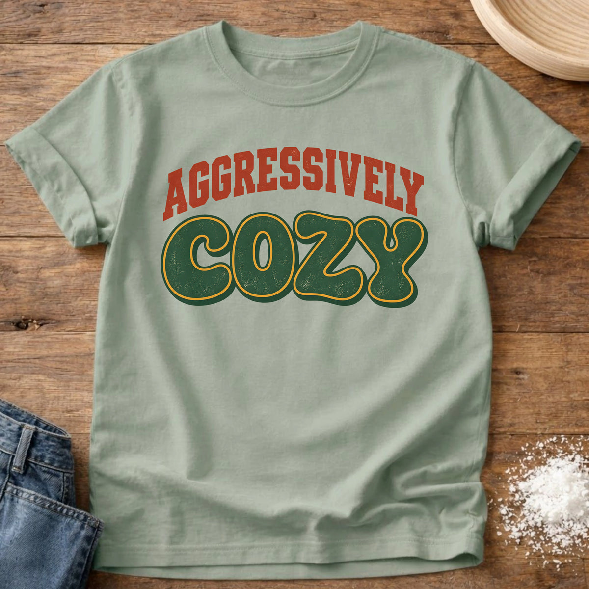 Knead More Fun Aggressively Cozy t-shirt in Bay