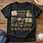 Knead More Fun Archaeology of a Sourdough Kitchen sourdough t-shirt in Black