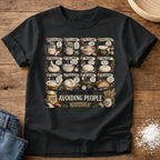 Knead More Fun Art of Avoiding People sourdough t-shirt in Black