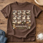 Knead More Fun Art of Avoiding People sourdough t-shirt in Espresso