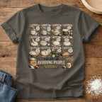 Knead More Fun Art of Avoiding People sourdough t-shirt in Pepper