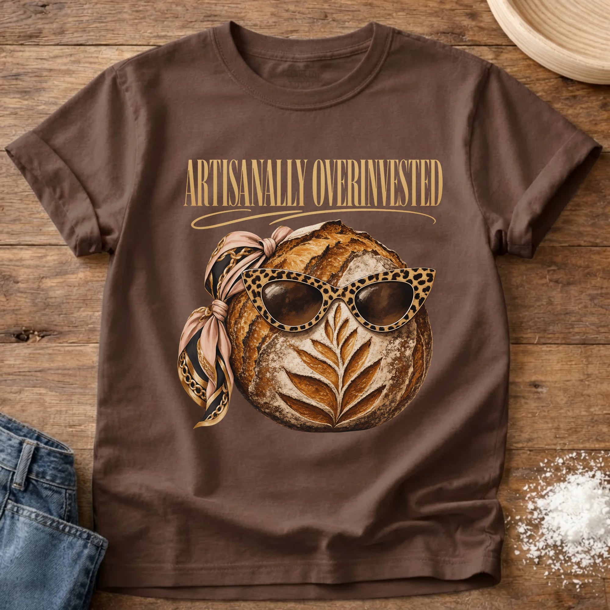 Artisianally Overinvested Sourdough T-Shirt Espresso