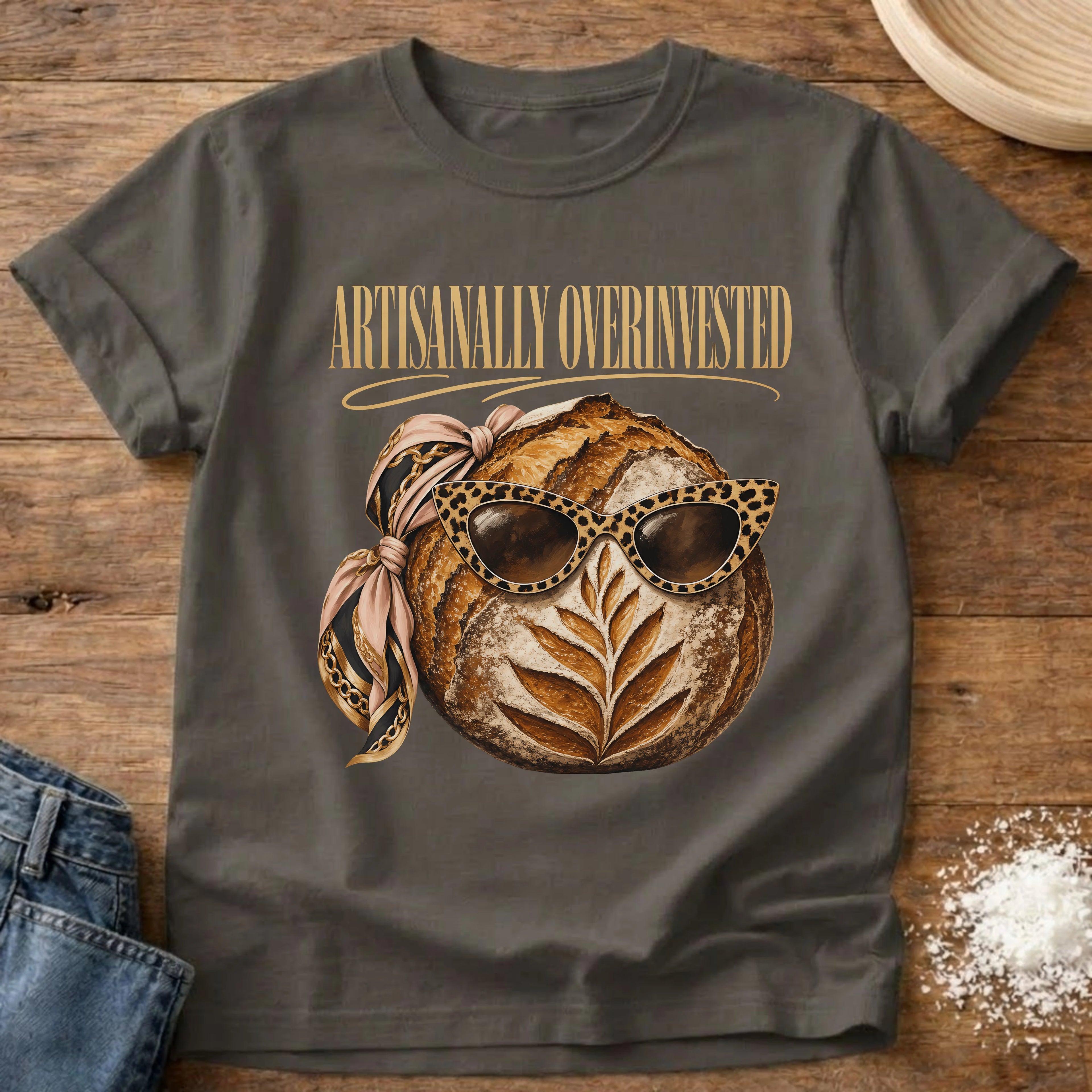 Artisianally Overinvested Sourdough T-Shirt Pepper
