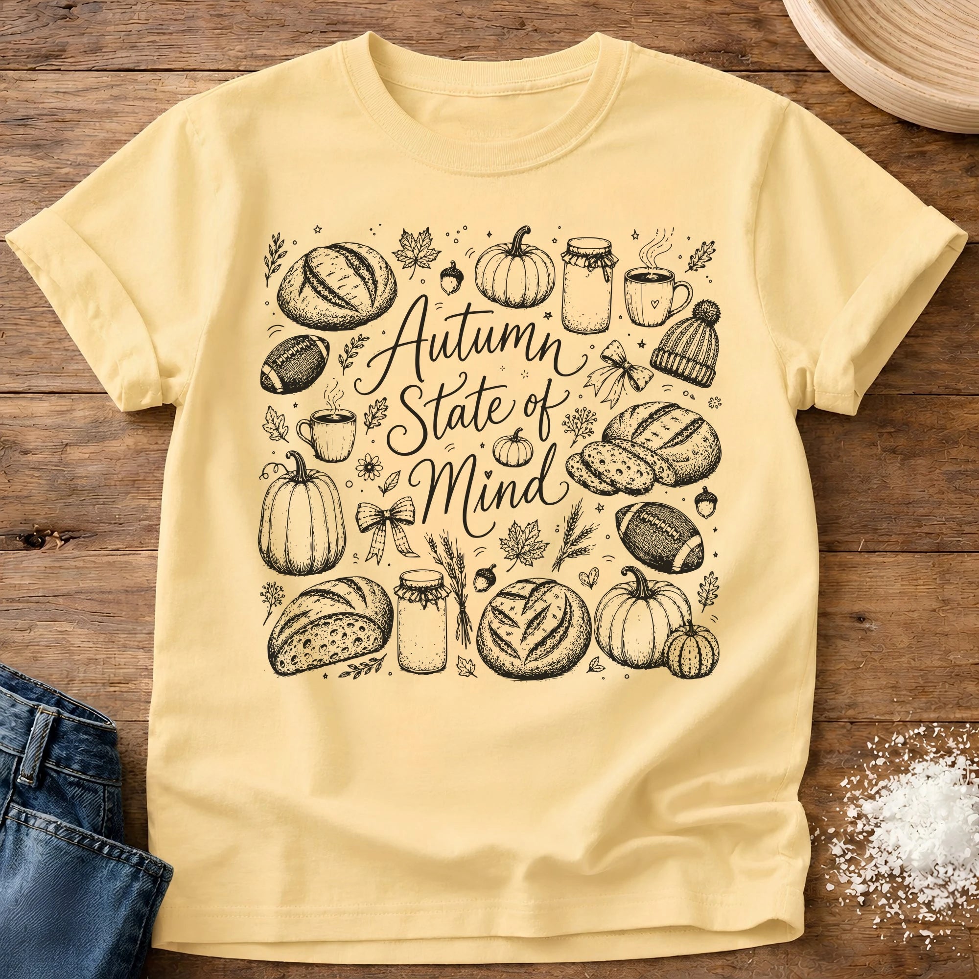 Autumn State of Mind Sourdough T-Shirt Butter