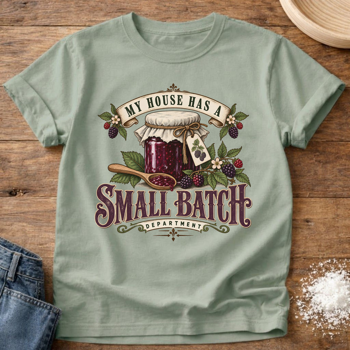 Knead More Fun Small Batch t-shirt in Bay