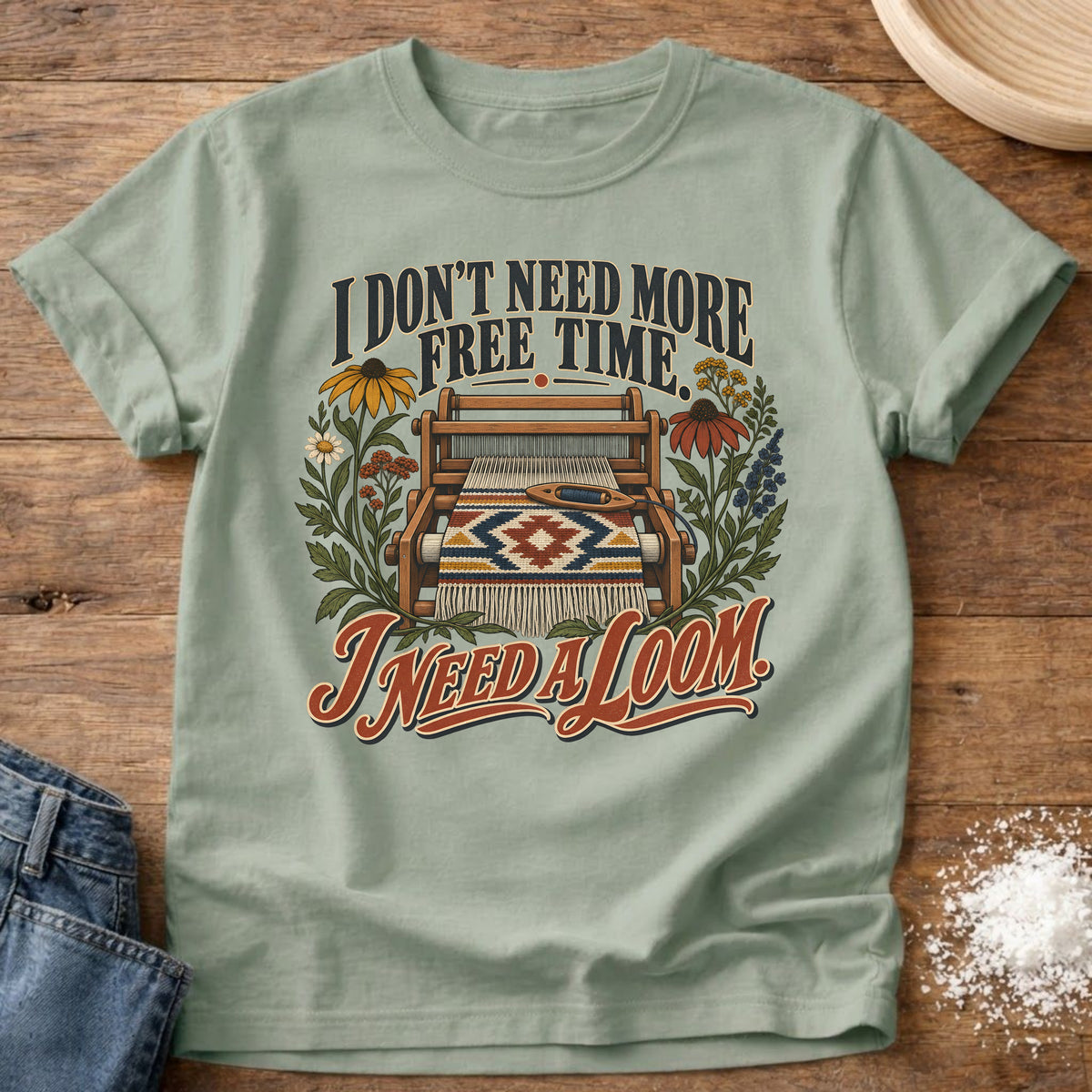 Knead More Fun Need A Loom t-shirt in Bay
