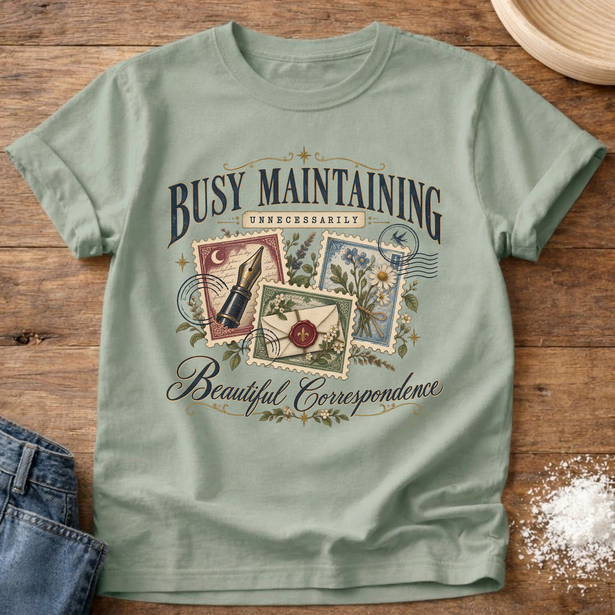 Knead More Fun Beautiful Correspondence t-shirt in Bay