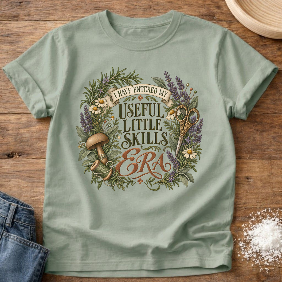 Knead More Fun Useful Little Skills t-shirt in Bay