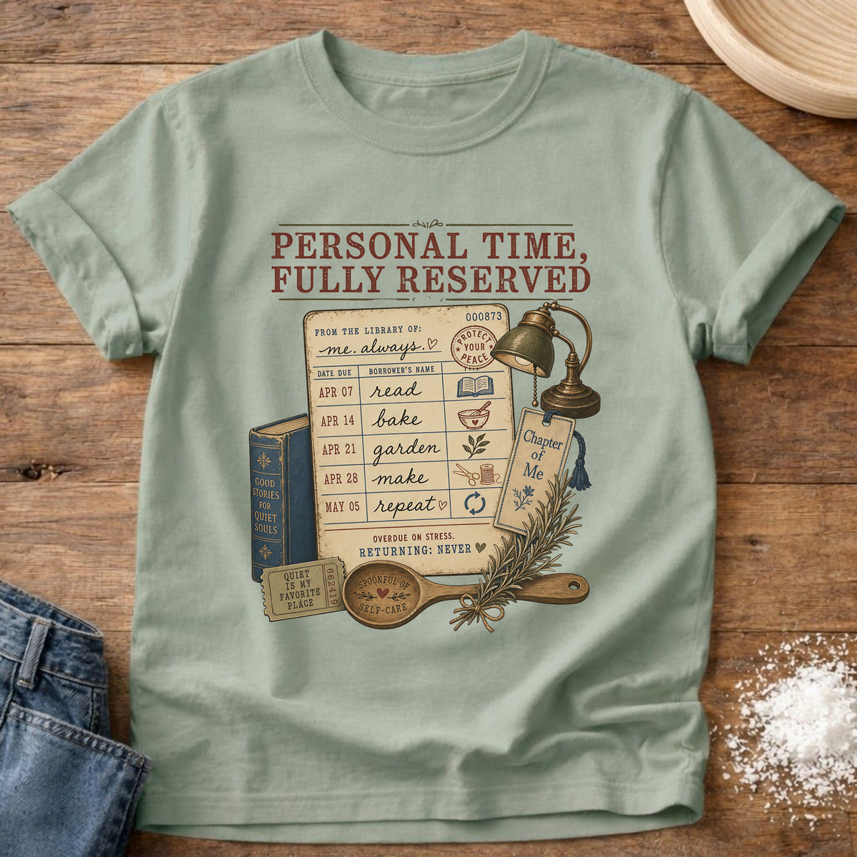 Knead More Fun Fully Reserved graphic t-shirt in Bay
