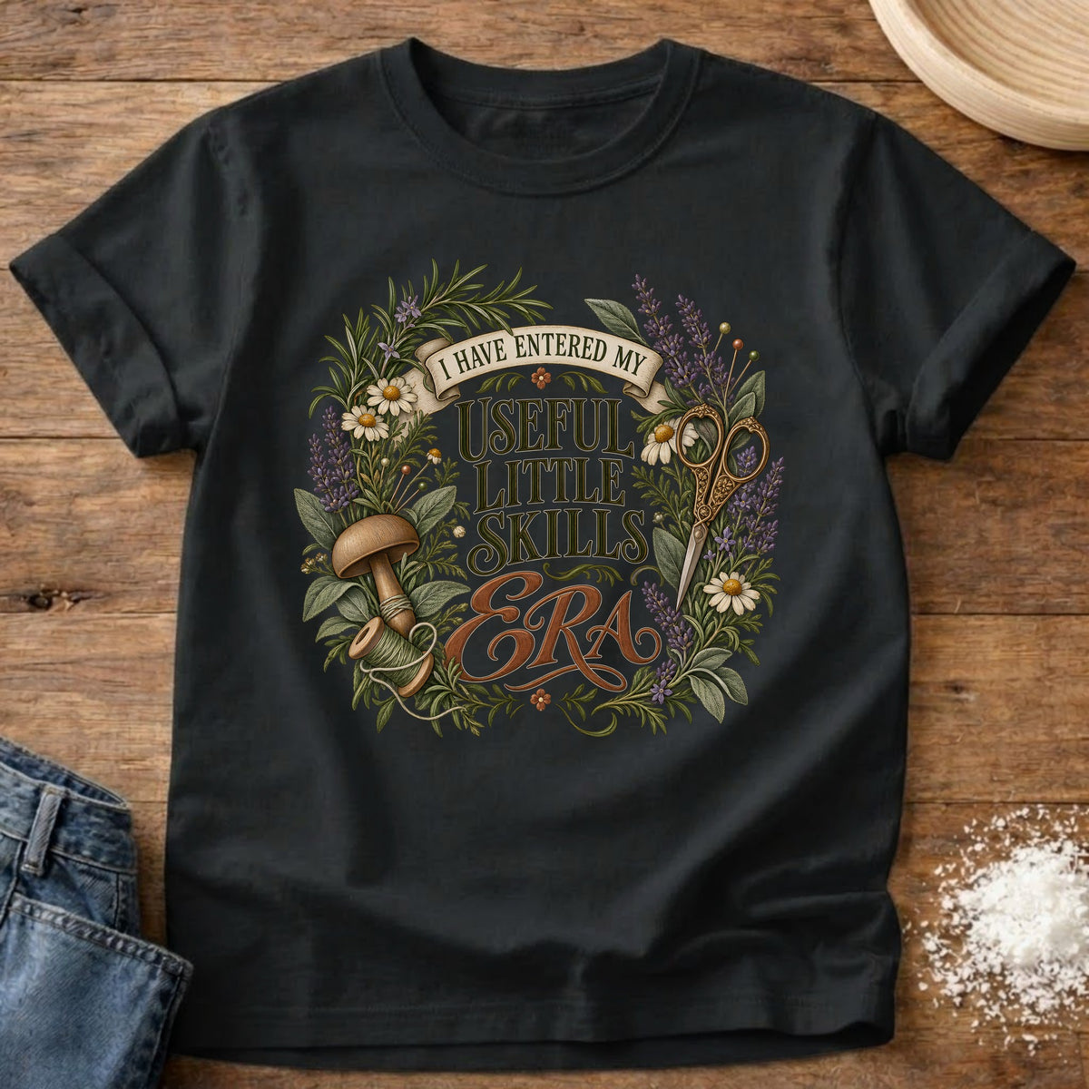 Knead More Fun Useful Little Skills t-shirt in Black
