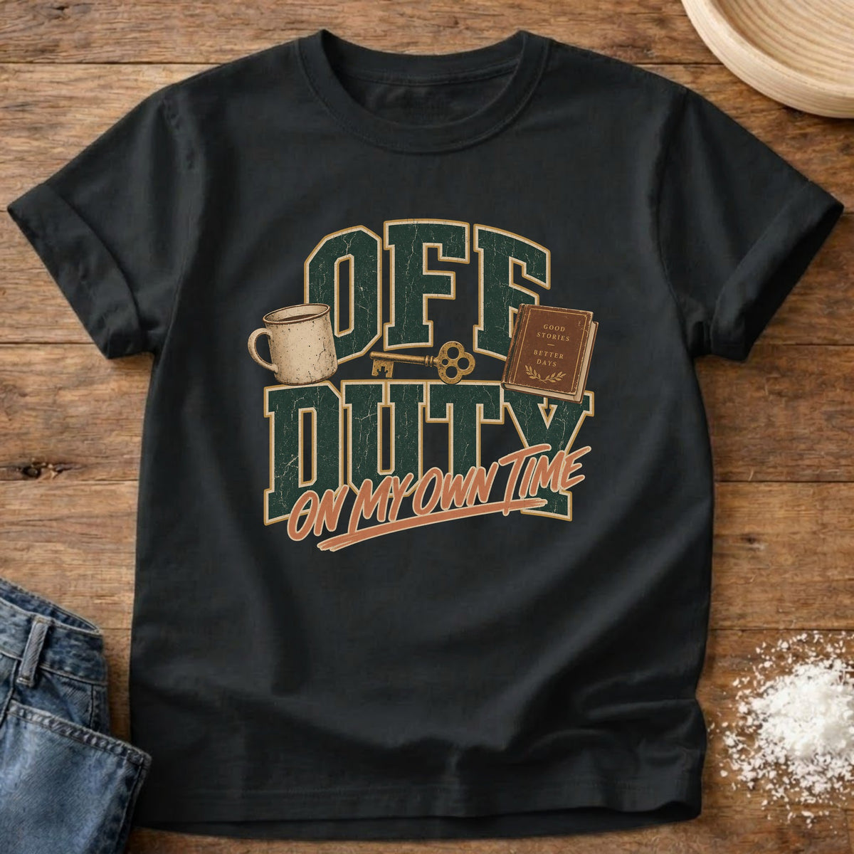 Knead More Fun Off Duty graphic t-shirt in Black