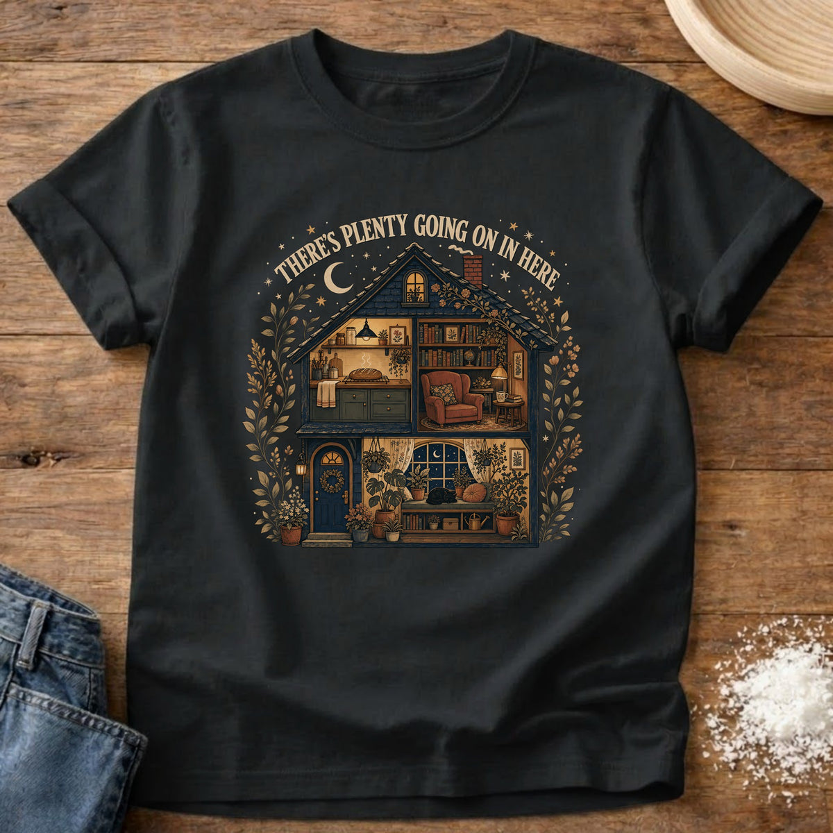 Knead More Fun Plenty graphic t-shirt in Black