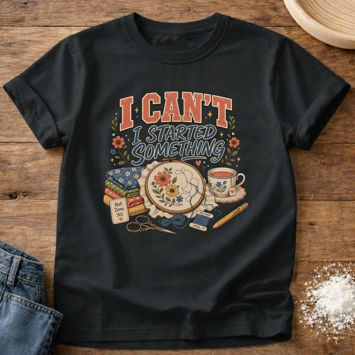 Knead More Fun Started Something graphic t-shirt in Black