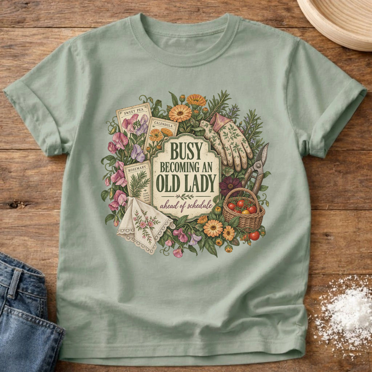 Knead More Fun Busy Becoming graphic t-shirt in Bay