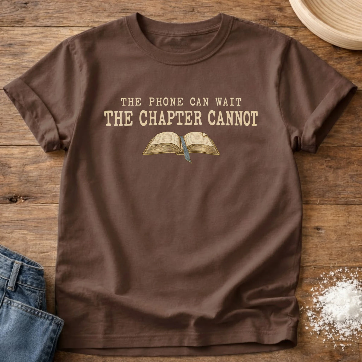 Knead More Fun Chapter Cannot Wait graphic t-shirt in Espresso