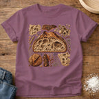 Knead More Fun Crumb Shot open crumb sourdough t-shirt in Berry