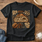 Knead More Fun Crumb Shot open crumb sourdough t-shirt in Black