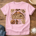 Knead More Fun Crumb Shot open crumb sourdough t-shirt in Blossom