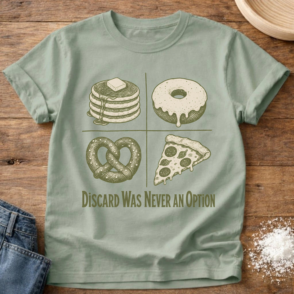 Knead More Fun Discard Was Never an Option Dark sourdough t-shirt in Bay