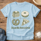 Knead More Fun Discard Was Never an Option Dark sourdough t-shirt in Chambray