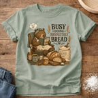 Knead More Fun Doing Absolutely Bread Bear sourdough t-shirt in Bay