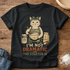 Knead More Fun Dramatic Starter Cat t-shirt in Black