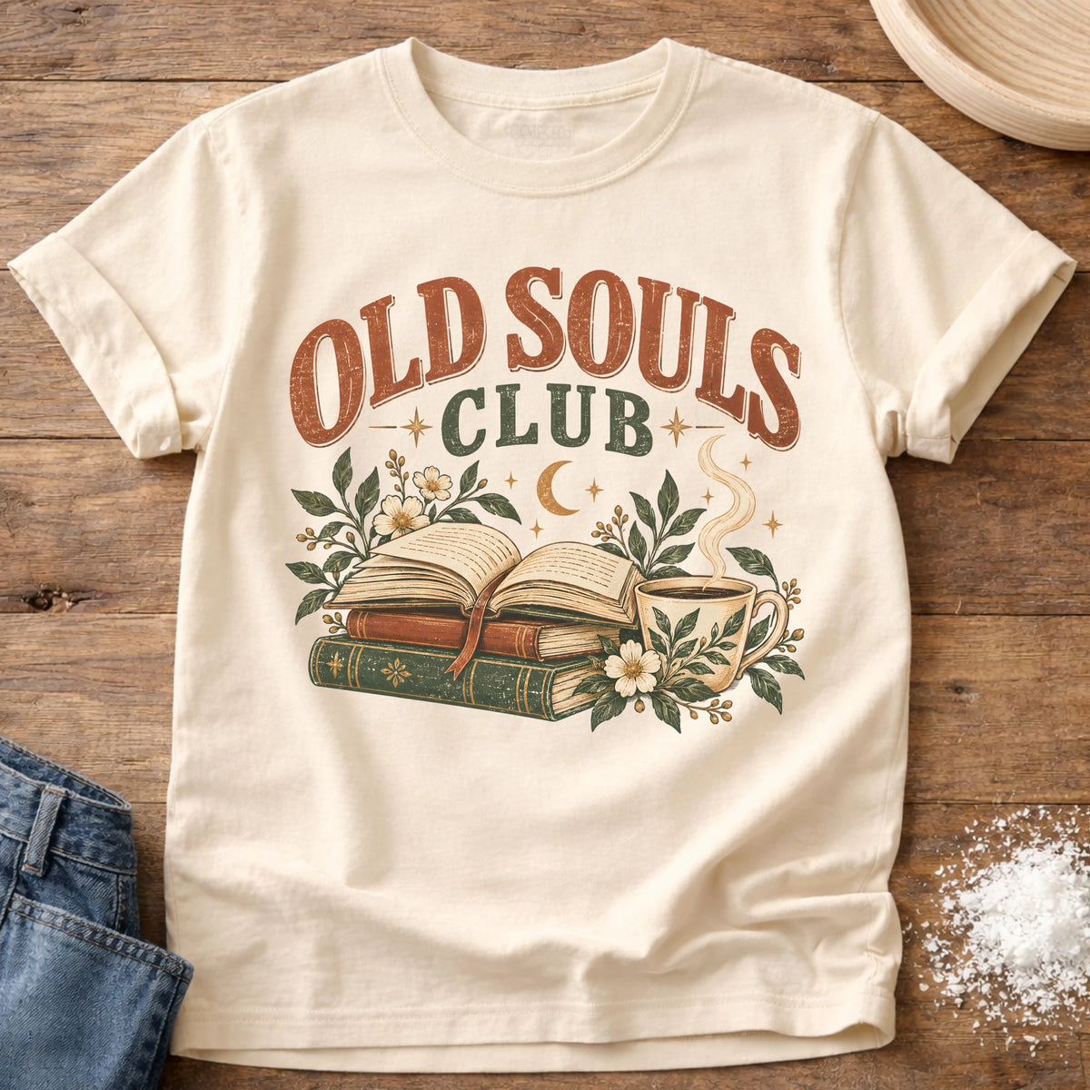 Knead More Fun Old Souls Club t-shirt in Ivory