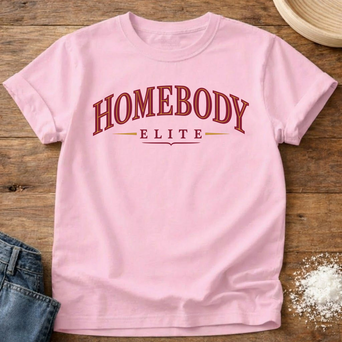 Knead More Fun Elite Homebody t-shirt in Blossom