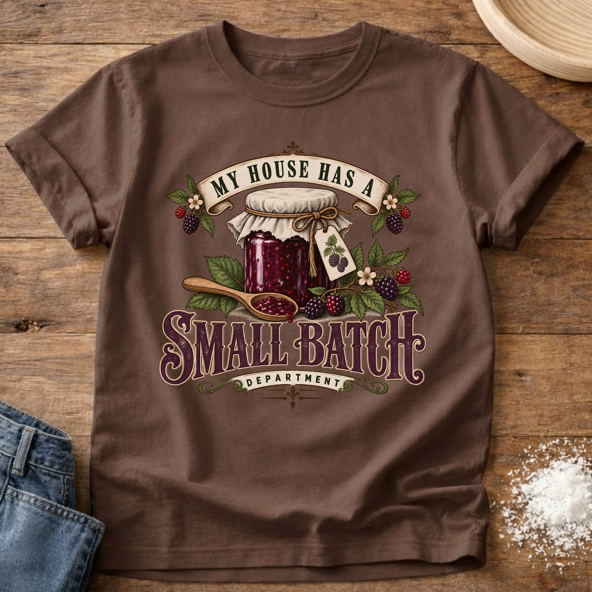Knead More Fun Small Batch t-shirt in Espresso