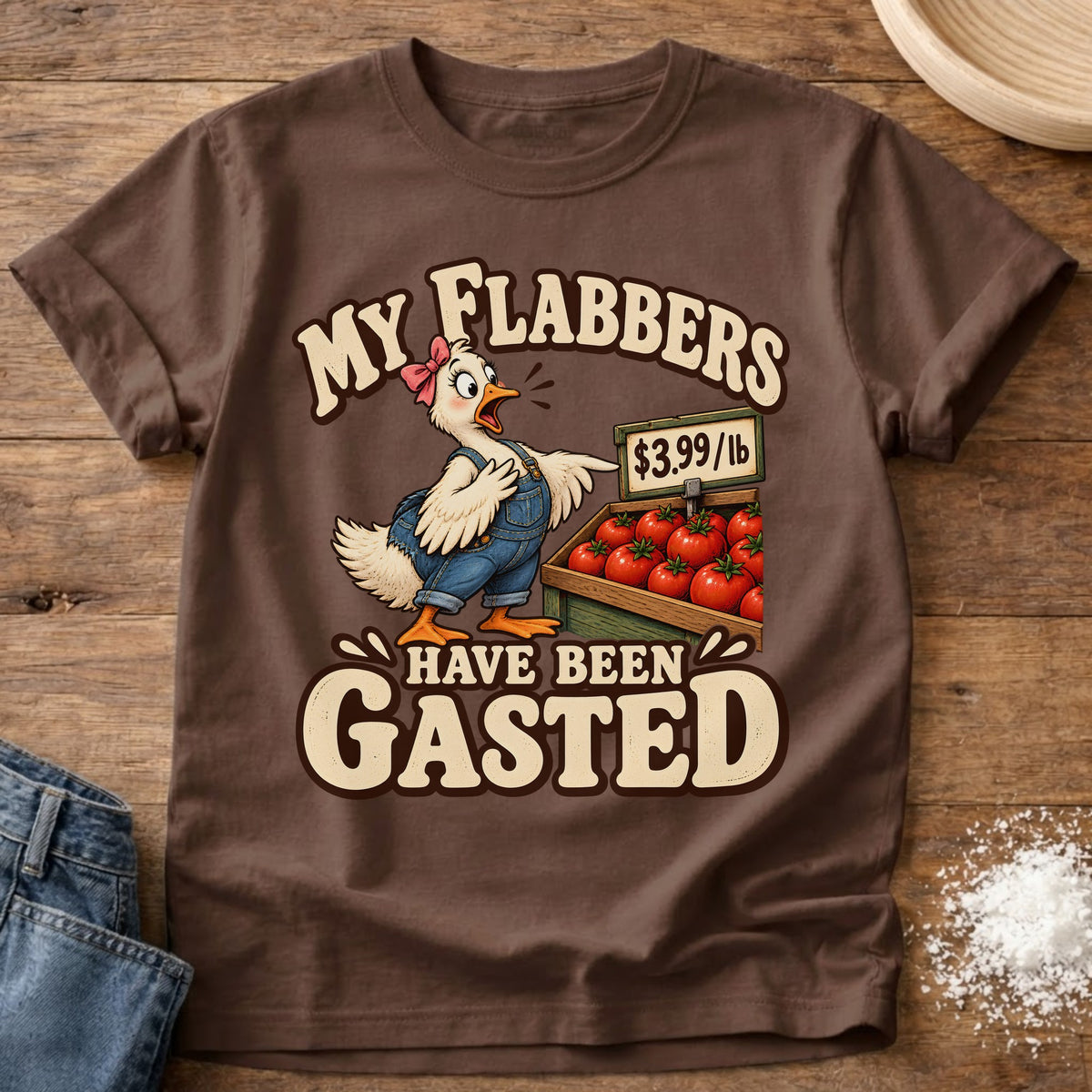 Knead More Fun Flabbergasted t-shirt in Espresso