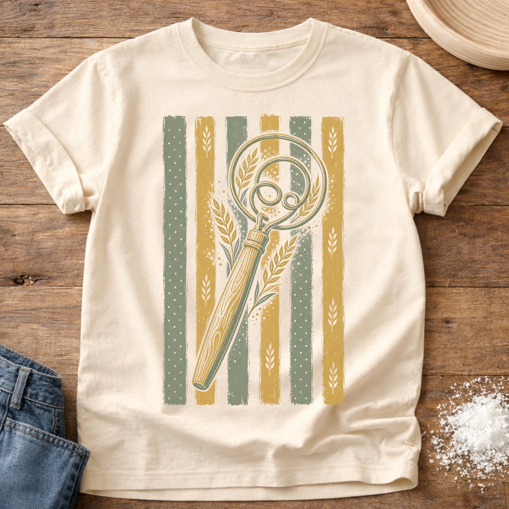 Knead More Fun Fall Dough Whisk t-shirt in Ivory