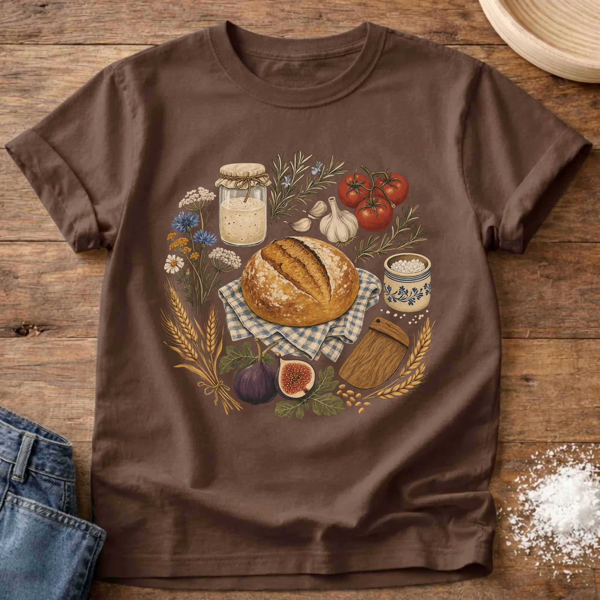 Fall Harvest Sourdough T-Shirt Espresso